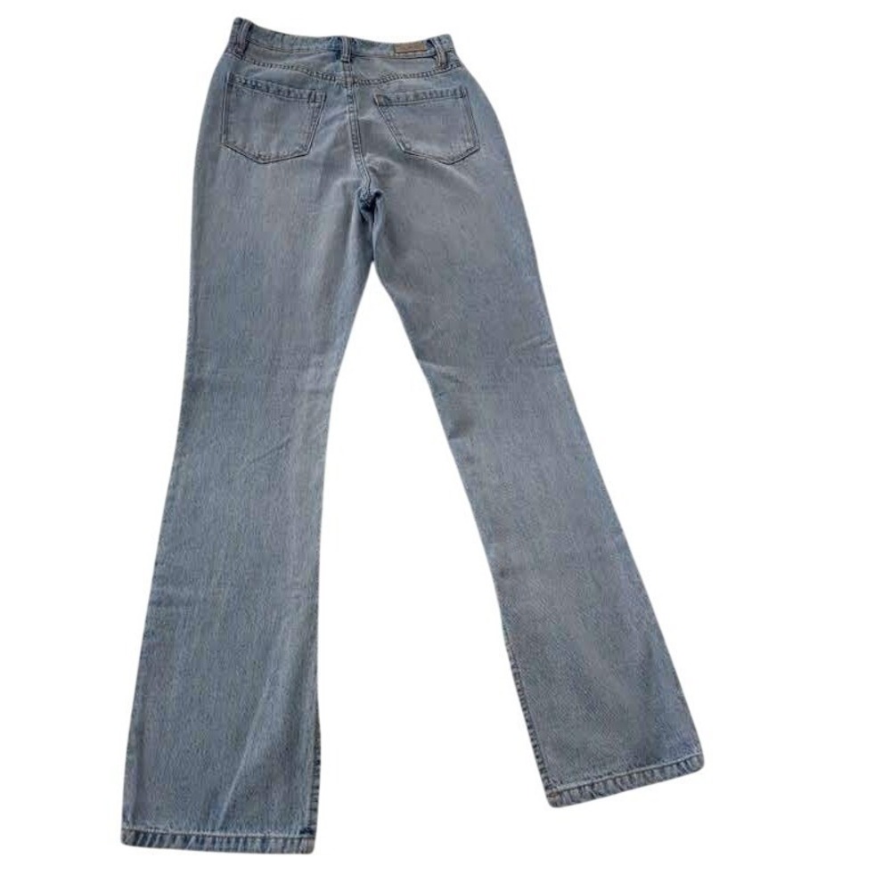 BlankNYC Jean 26x33 Tall High Rise Cooper Long Slim Straight Light Wash SideSlit